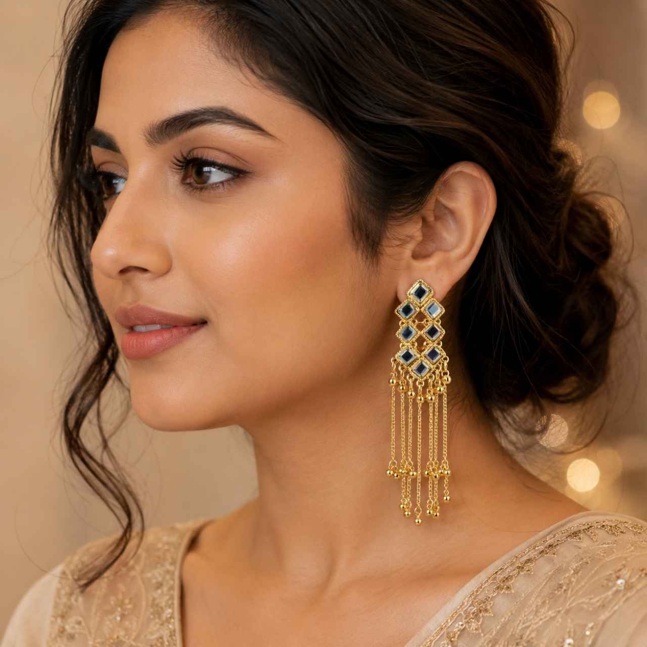 Traditional Kashmiri Jhumka Earrings For Women
