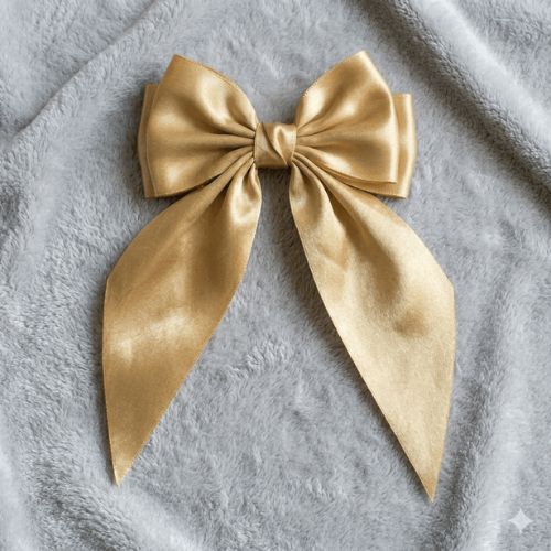Lovely Gold Color Hair Bows For Women