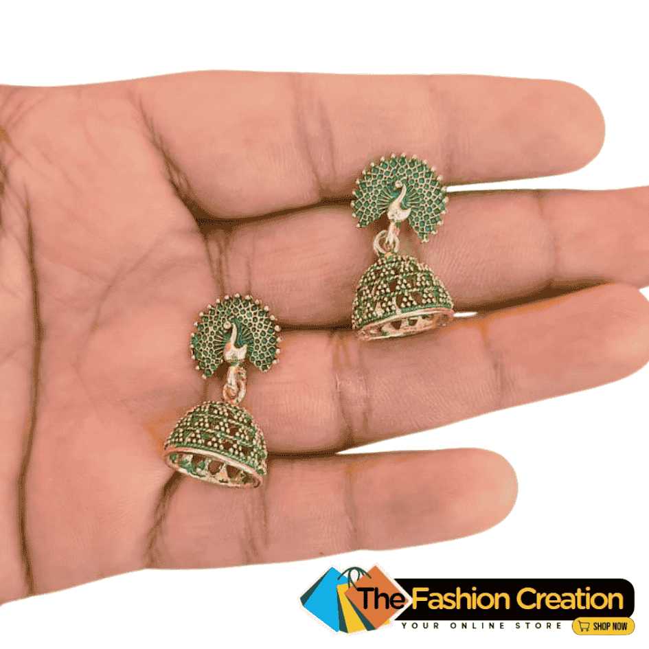 Peacock Style Jhumki Earrings For Women/Girls