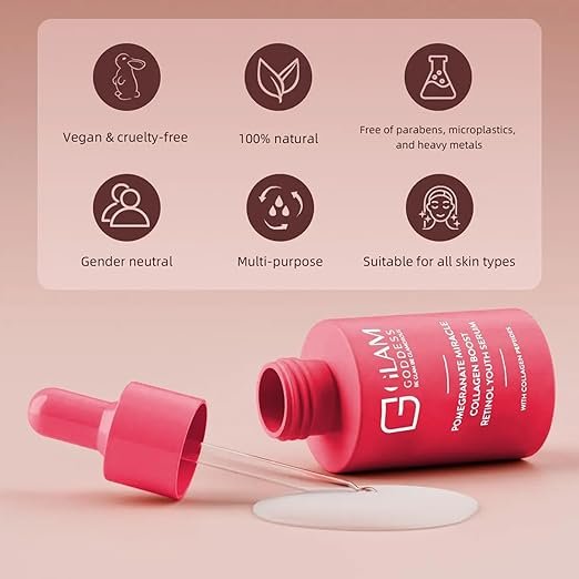 Glam Goddess Pomegranate Miracle Collagen Boost Retinol Youth Serum