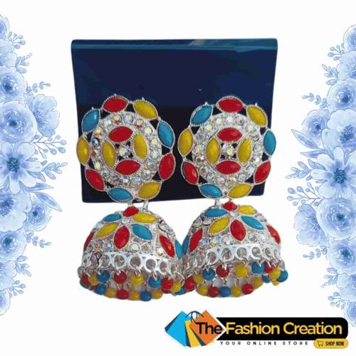 Beautiful Multicolor Earrings Jhumka For Women