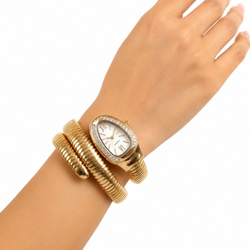 Luxury White Dial Bracelet Watch For Women